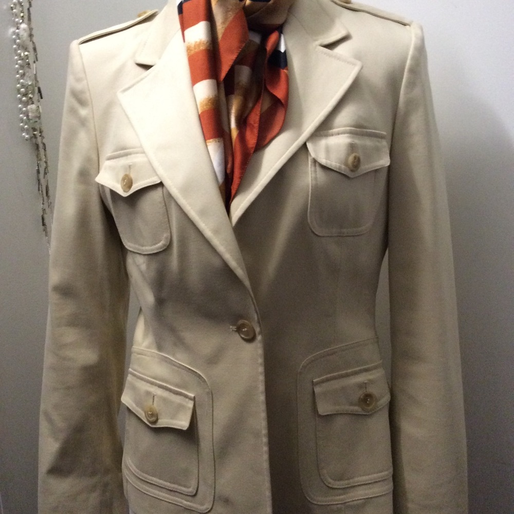 Ann Taylor khaki jacket size 12